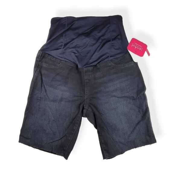 Isabel Maternity  Black 9" Cut off Shorts Size 10 - Picture 1 of 3